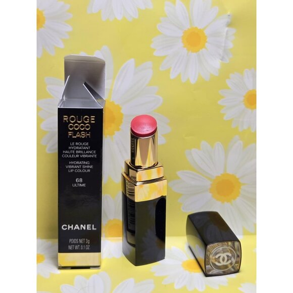 CHANEL ROUGE COCO FLASH HYDRATING VIBRANT SHINE LIP COLOUR 68 ULTIME - Picture 1 of 8